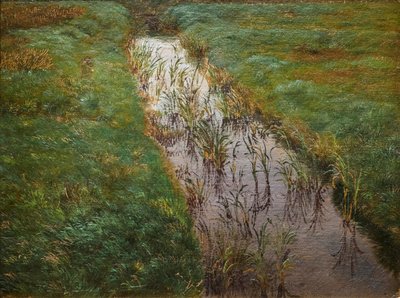 Bir Hendek, 1850 civarı (tuval üzerine yağlıboya) by Lorens Frolich