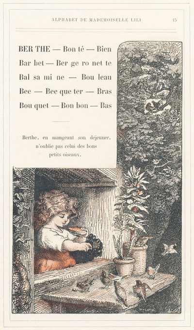 Berthe, Bonte, Well, Barbet, Bergeronnette, Balsamine, Birch, Beak, Becqueter, Arm, Bouquet, Candy, Bottom, sayfa 15 - Mademoiselle Lili, L. Froelich ve bir baba (Hetzel
