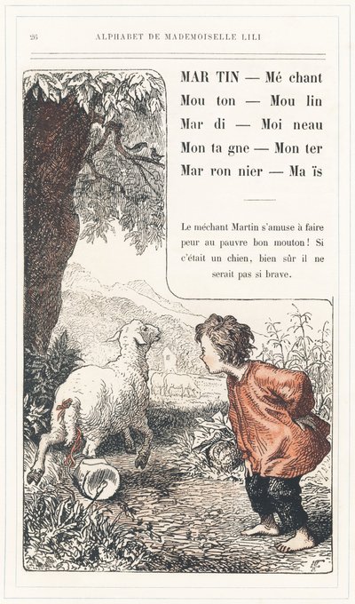 Martin, Mechant, Mouton, Mill, Tuesday, Sparrow, Mountain, Rise, Chestnut, Mais, sayfa 26 - Mademoiselle Lili, L. Froelich ve bir baba (Hetzel
