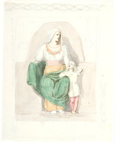 Gersimi ile Frigga by Lorenz Frølich