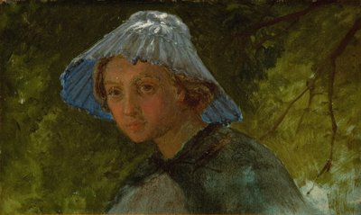 Bayan Lina Frølich güneş şapkalı by Lorenz Frølich
