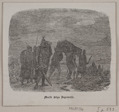 Marsh Stig'in cenazesi by Lorenz Frølich