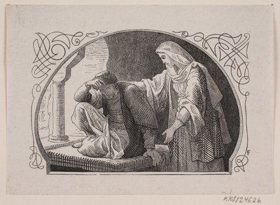 Sheiken ve kızı Valdemar Thisted tarafından by Lorenz Frølich