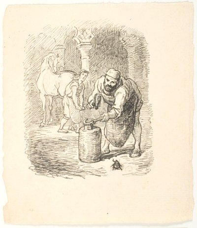 Skarnbassen için taslak çizim by Lorenz Frølich
