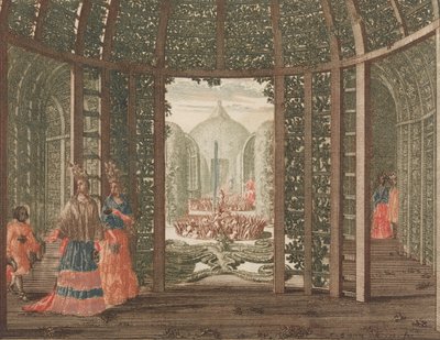 Yeşil Kraliçe'nin Kabinesi', içinde: Tooneel Der Voornaamste Nederlands Huizen, En Lust Hove..., nd. by Lorenz Scherm