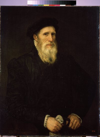 ""Yaşlı bir adamın portresi" (Yaşlı bir adamın portresi) Lorenzo Lotto