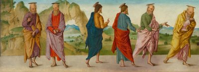 Katafalk Mucizesi (panel A), yaklaşık 1500-1506 (panelde tempera) by Lorenzo Costa