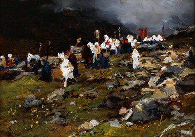 Yüksek Dağda Alayı by Lorenzo Delleani