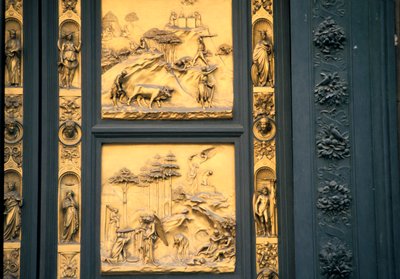 Cennetin Kapıları, Vaftizhane, Floransa, İtalya, 1425-1452 by Lorenzo Ghiberti