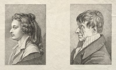 Bir Kadın ve Bir Adamın Profil Portresi. by Lorenzo II Quaglio