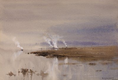 Potomac üzerine eskiz, 1883. by Lorenzo J. Hatch