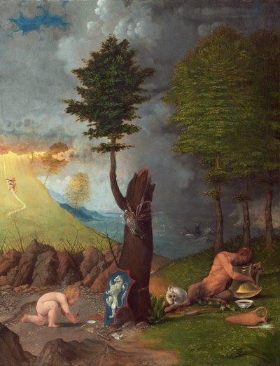Erdem ve Kötülük Alegorisi by Lorenzo Lotto