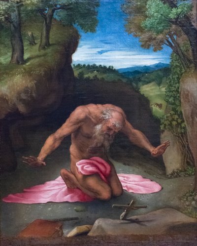 Tövbe eden aziz Jerome by Lorenzo Lotto