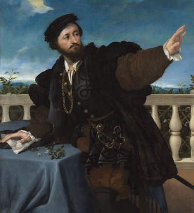 Bir Adamın Portresi, muhtemelen Girolamo Rosati, 1533-34 by Lorenzo Lotto