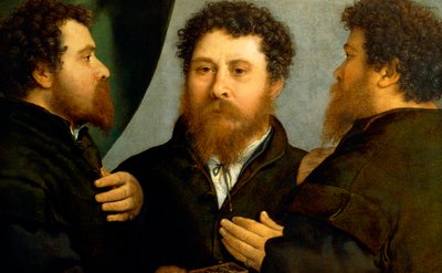 Lorenzo Lotto (1480 y. 1556), tuval üzerine yağlı boya, 521x791 cm, kuyumcunun üçlü portresi by Lorenzo Lotto