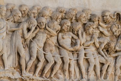 Lanetlenmiş cehenneme geçit töreni, Son Yargı Sahneleri, Kıyamet Hikayeleri, Lorenzo Maitani