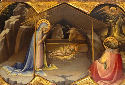 Doğuş, 1406-10 (ahşap, altın zemin üzerine tempera) by Lorenzo Monaco