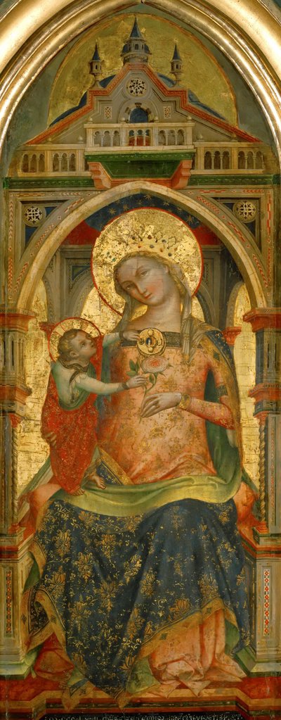 Madonna ve Çocuk, 1372. by Lorenzo Veneziano
