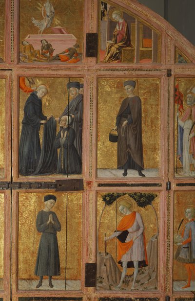 Santa Maria della Scala kutsal emanetinin kapıları by Lorenzo di Pietro Vecchietta