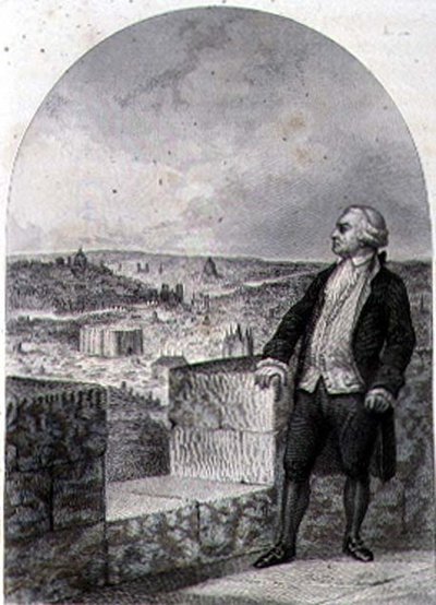 Honore Gabriel Riqueti, Mirabeau Kontu (1749-91), Paris surları üzerinde, Philibert Langlois tarafından oyulmuş (gravür) by Louis (after) Marckl