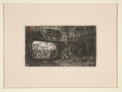 Geçitli Avlu by Louis Adolphe Hervier