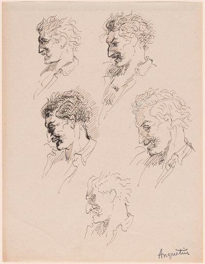 Kafa Çalışmaları by Louis Anquetin