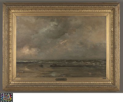 De Panne'de deniz manzarası by Louis Artan de Saint Martin
