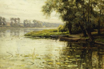 Nehir kıyısındaki çayır; La Prairie veya Bord de Fleuve by Louis Aston Knight