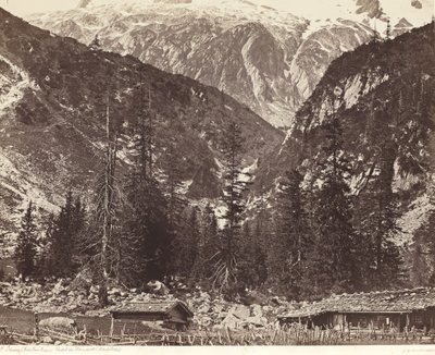 Chalet de Handeck, Hasli Vadisi, Bern Kantonu, İsviçre by Louis Auguste Bisson and Auguste Rosalie Bisson