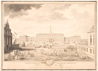 Kopenhag Sarayı Christiansburg by Louis Auguste Le Clerc