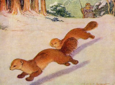 Hayvanat bahçesinde: Martens (renkli taş) by Louis Augustus Sargent