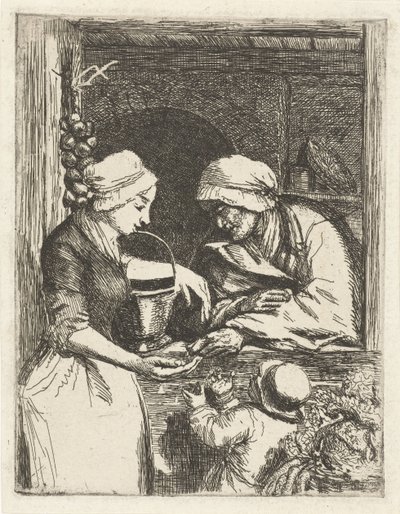 sebze satıcısı by Louis Bernard Coclers