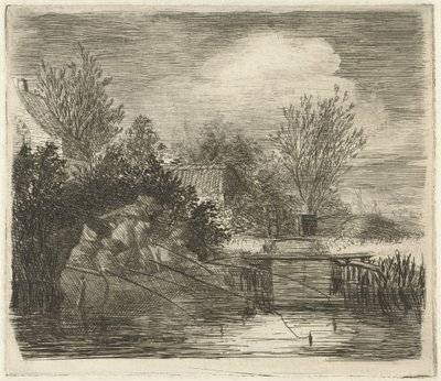 Nehir kenarındaki balıkçılar by Louis Bernard Coclers
