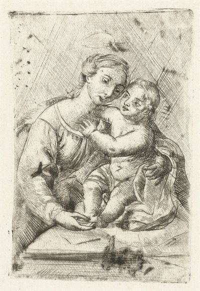 Madonna nazik bir araya geldi by Louis Bernard Coclers