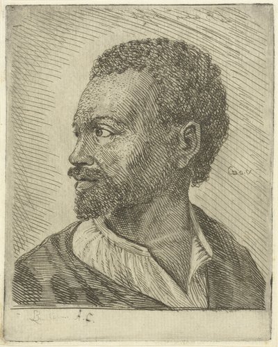 Bir Habeşlinin Portresi by Louis Bernard Coclers