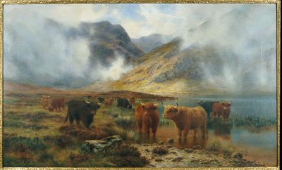 Yazan: Loch Treachlan, Glencoe, Sabah Sisleri, 1907 by Louis Bosworth Hurt
