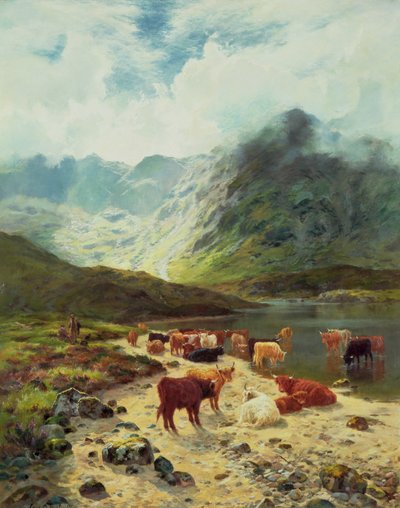 Rossshire Gölü, 1888 by Louis Bosworth Hurt