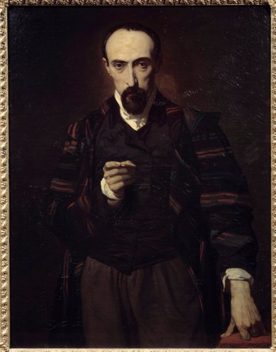 Achille Deveria (1800-1857) ressam ve oymacı portresi. Louis Boulanger