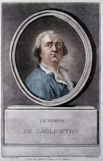 Giuseppe Balsamo, dit Alexander, Cagliostro Kontu (1743 - 1795), Brion de la Tour tarafından by Louis Brion de la Tour fils