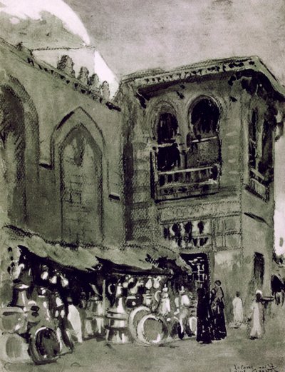 Bakır tüccarı, Kahire, Mısır, 1928 by Louis Cabanes
