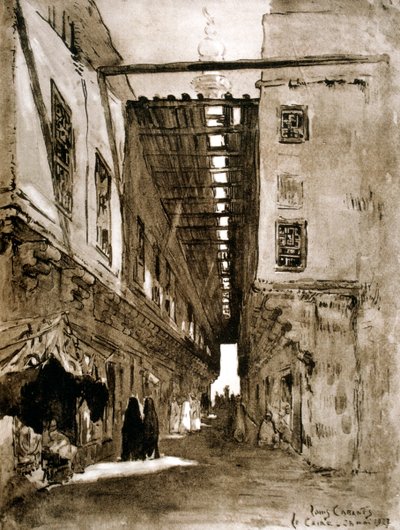 Çarşılar, Kahire, 1928 by Louis Cabanes