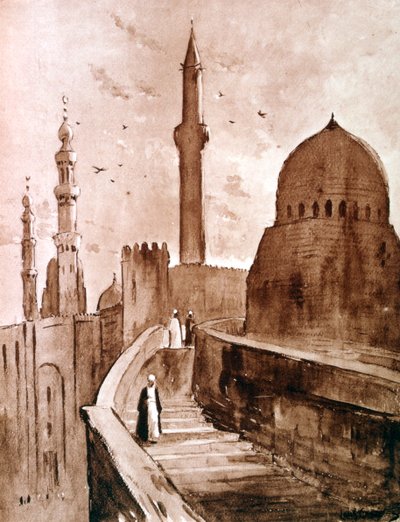 Şafakta Kale, Kahire, Mısır, 1928 by Louis Cabanes