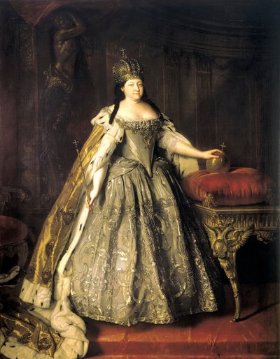 İmparatoriçe Anna Ioannovna'nın Portresi, 1693-1740, 1730. by Louis Caravaque
