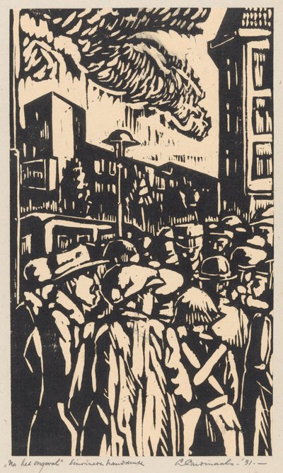 Kazadan sonra (nesne üzerindeki orijinal başlık) by Louis Cardinaals (signed by artist)