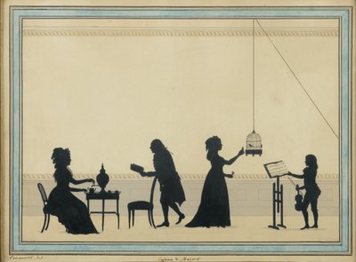 Aile Mozart, c. 1763 by Louis Carrogis dit Carmontelle