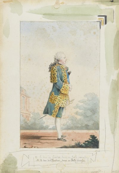 Louis Philippe II, Chartres Dükü 1747-1793, 1760 by Louis Carrogis dit Carmontelle