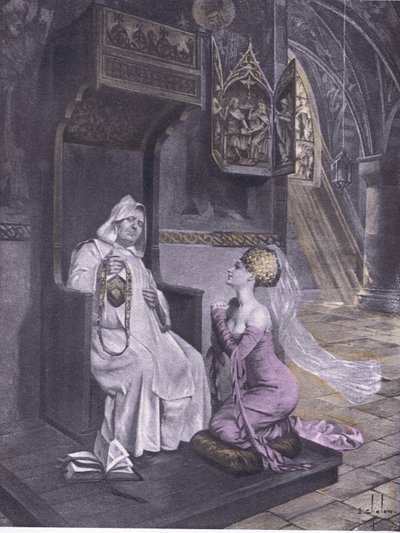 Hanımefendi ve keşiş, Boccaccio