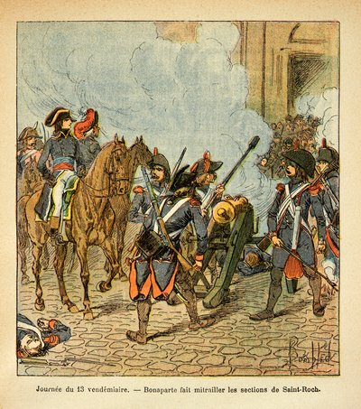 Ishusho ya Bombled Louis (1862-1927) yo mu gitabo “Urwibutso rwa Saint Helene” yanditswe na Count Emmanuel de Las Cases (1766-1842): Napoleon yatunguwe na Brienne na Cossacks, Icyegeranyo bwite. by Louis Charles Bombled