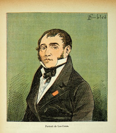 Illustration of Bombled Louis (1862-1927) from the book “The memorial se Sainte Helene” by Count Emmanuel de Las Cases (1766-1842): Portrait of Las Cases, Private Collection by Louis Charles Bombled