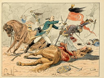 "Les heros du Siecle" kitabından alınan illüstrasyon, Dick de Lonlay